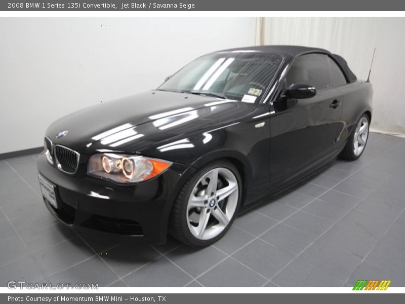 Jet Black / Savanna Beige 2008 BMW 1 Series 135i Convertible