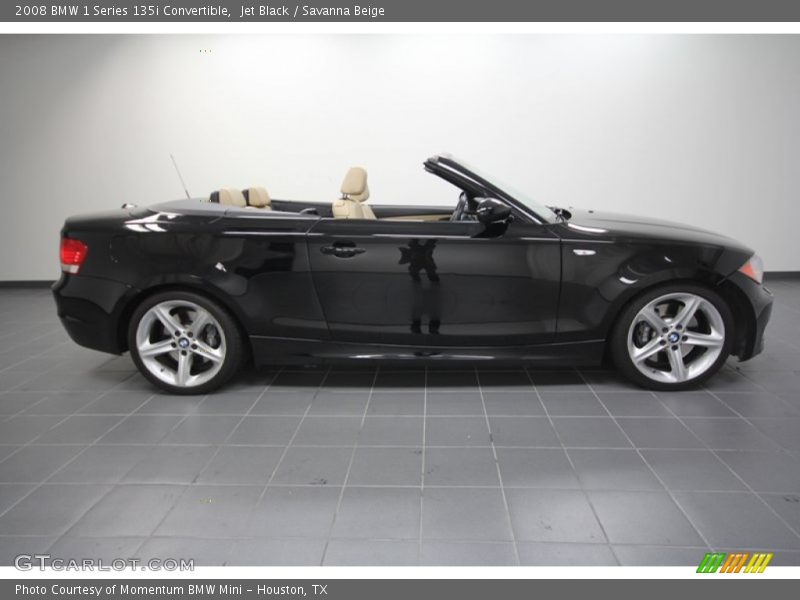 Jet Black / Savanna Beige 2008 BMW 1 Series 135i Convertible