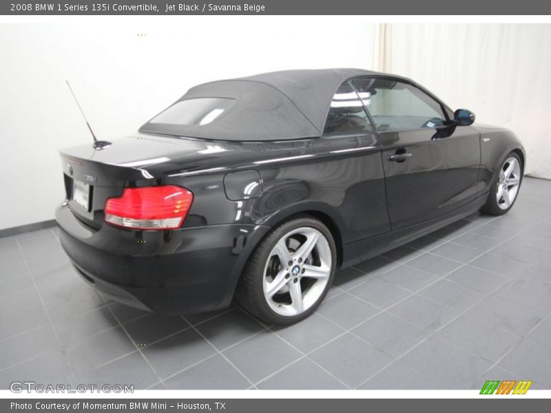 Jet Black / Savanna Beige 2008 BMW 1 Series 135i Convertible