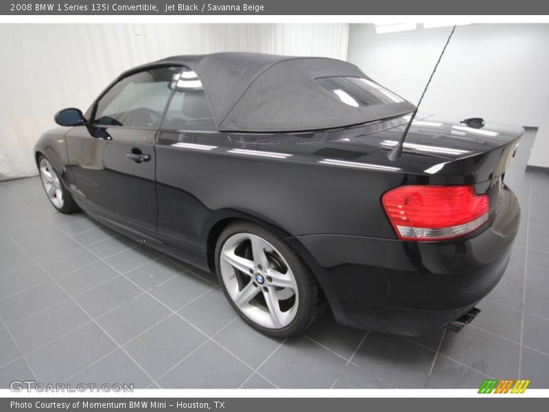 Jet Black / Savanna Beige 2008 BMW 1 Series 135i Convertible