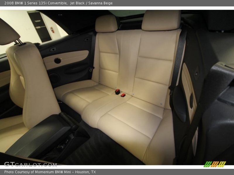 Jet Black / Savanna Beige 2008 BMW 1 Series 135i Convertible