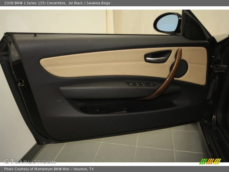 Jet Black / Savanna Beige 2008 BMW 1 Series 135i Convertible