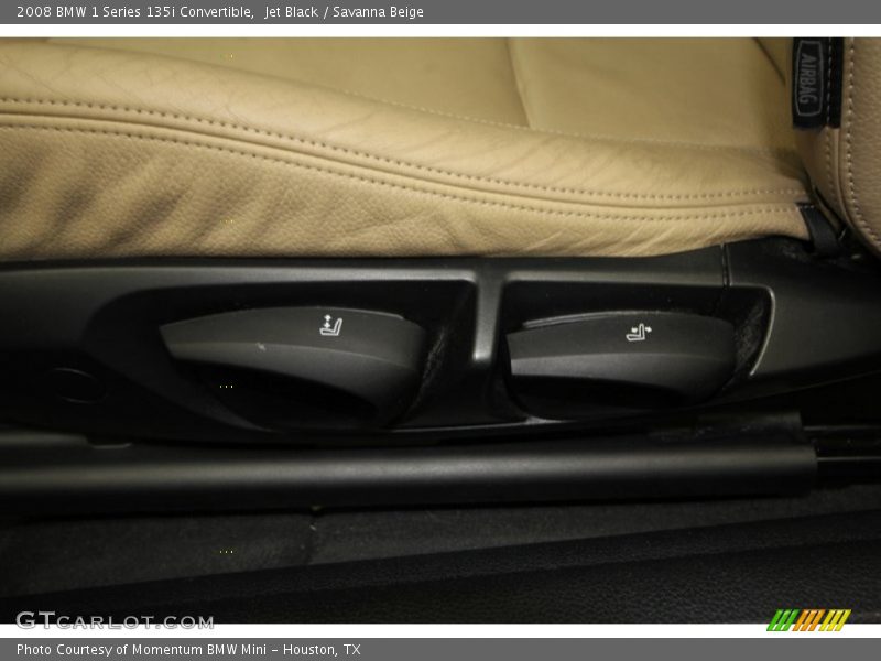 Jet Black / Savanna Beige 2008 BMW 1 Series 135i Convertible