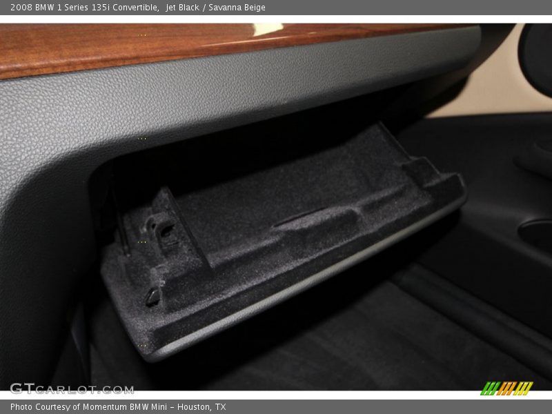 Jet Black / Savanna Beige 2008 BMW 1 Series 135i Convertible