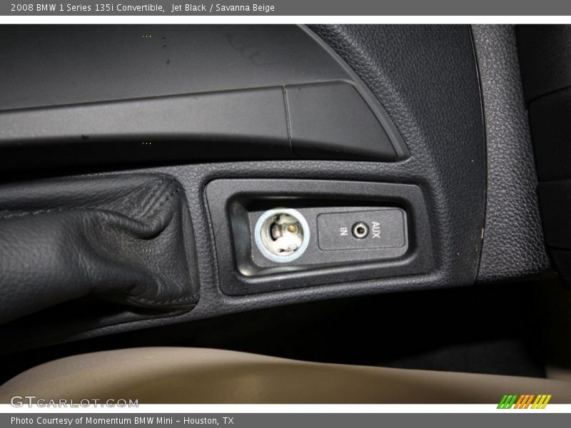 Jet Black / Savanna Beige 2008 BMW 1 Series 135i Convertible