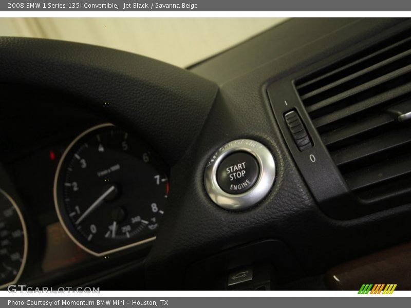 Jet Black / Savanna Beige 2008 BMW 1 Series 135i Convertible