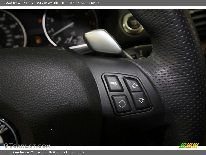 Jet Black / Savanna Beige 2008 BMW 1 Series 135i Convertible