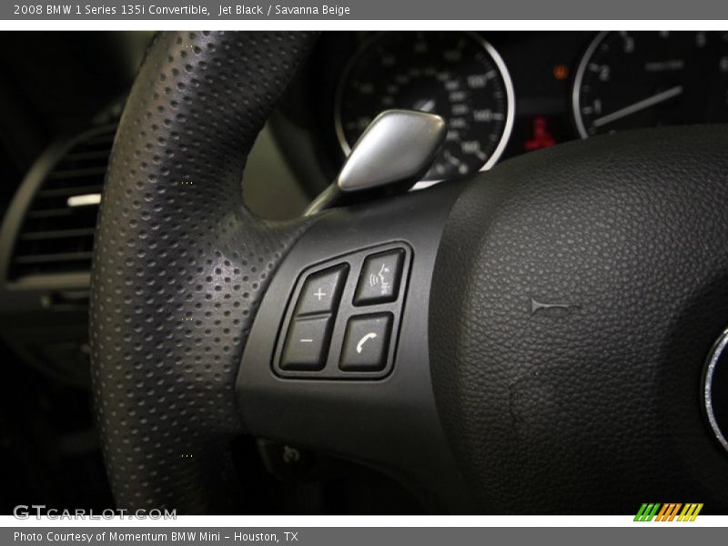 Jet Black / Savanna Beige 2008 BMW 1 Series 135i Convertible