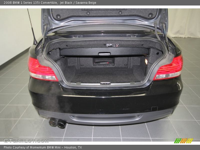 Jet Black / Savanna Beige 2008 BMW 1 Series 135i Convertible