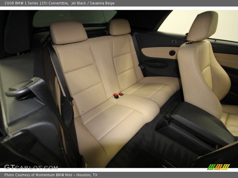 Jet Black / Savanna Beige 2008 BMW 1 Series 135i Convertible