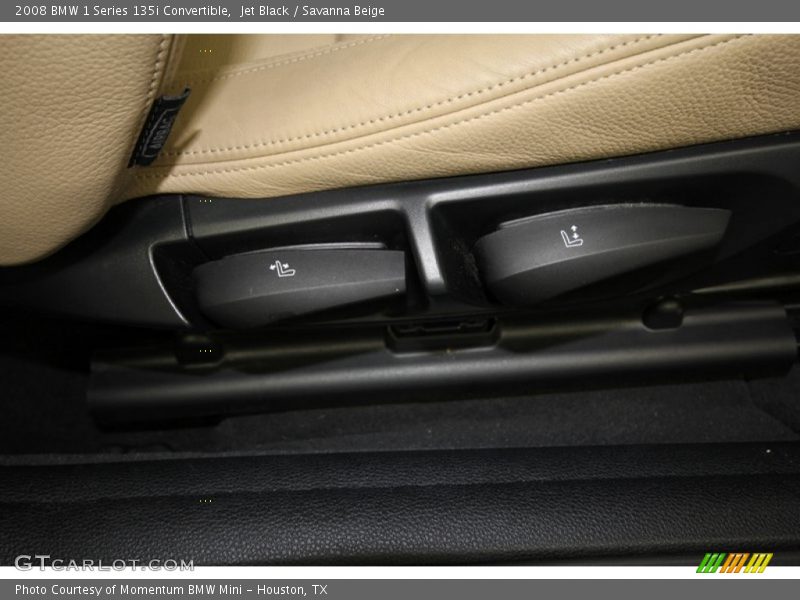 Jet Black / Savanna Beige 2008 BMW 1 Series 135i Convertible