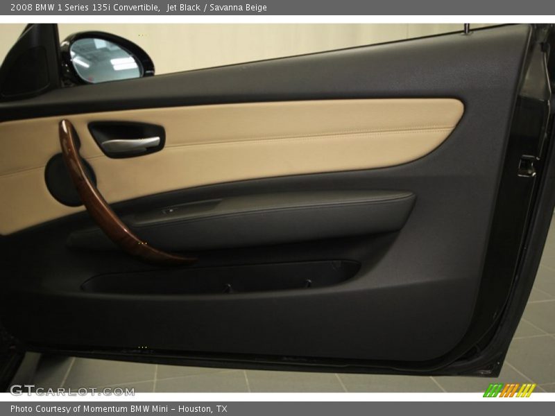 Jet Black / Savanna Beige 2008 BMW 1 Series 135i Convertible