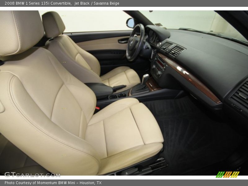 Jet Black / Savanna Beige 2008 BMW 1 Series 135i Convertible