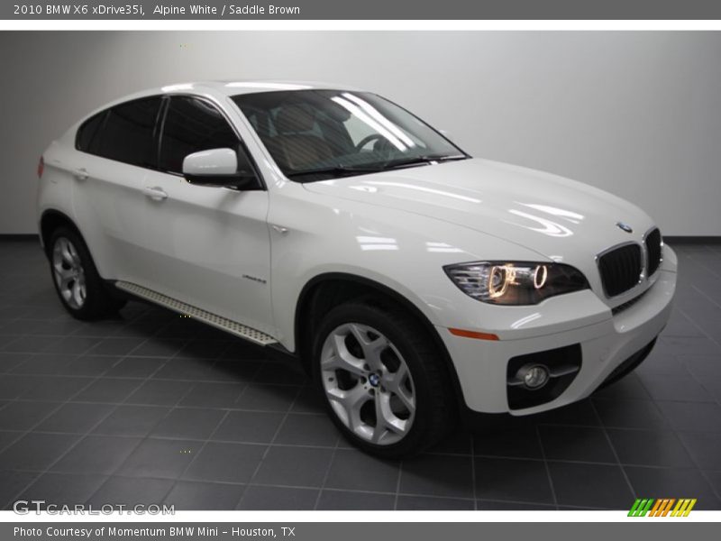 Alpine White / Saddle Brown 2010 BMW X6 xDrive35i