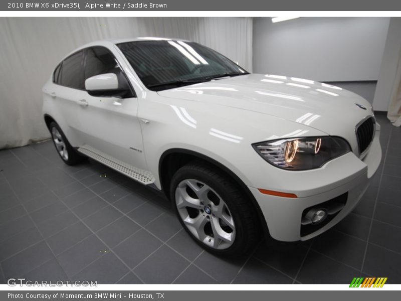 Alpine White / Saddle Brown 2010 BMW X6 xDrive35i