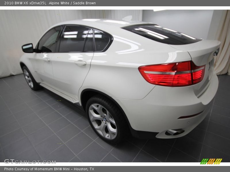 Alpine White / Saddle Brown 2010 BMW X6 xDrive35i