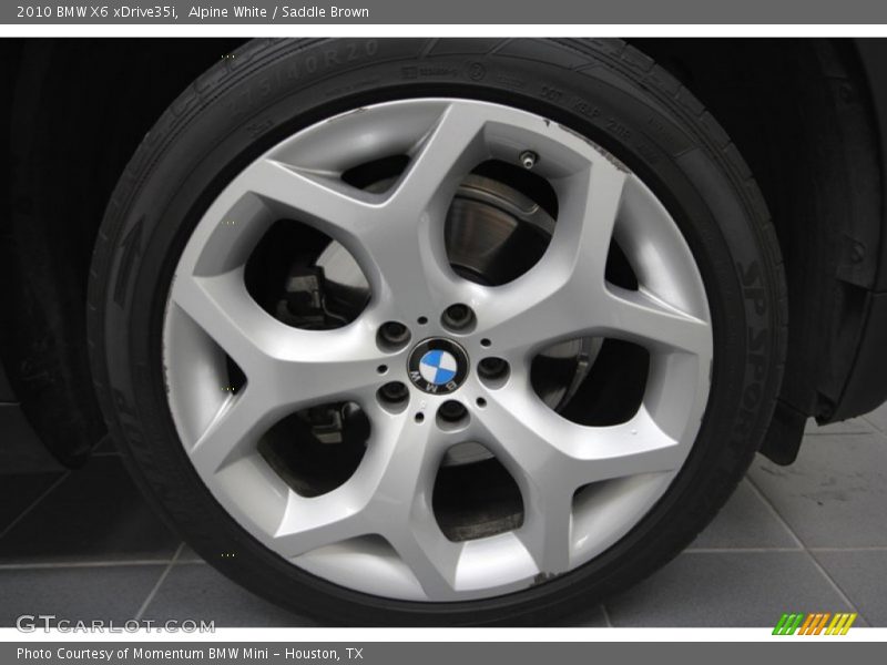 Alpine White / Saddle Brown 2010 BMW X6 xDrive35i