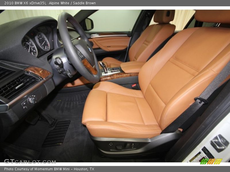 Alpine White / Saddle Brown 2010 BMW X6 xDrive35i