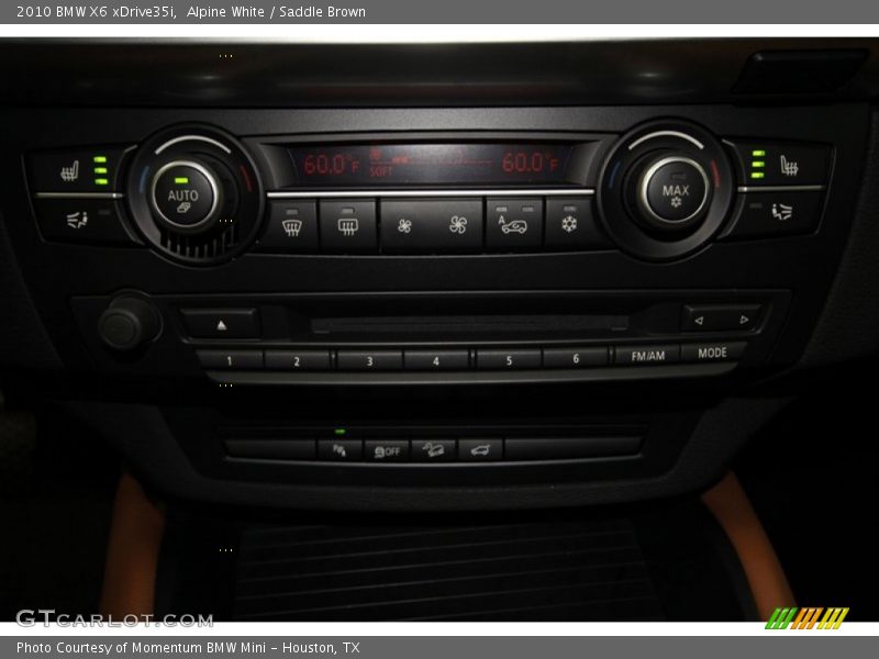 Alpine White / Saddle Brown 2010 BMW X6 xDrive35i