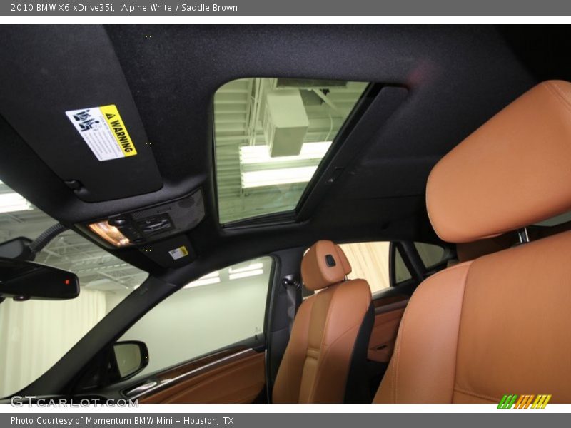 Alpine White / Saddle Brown 2010 BMW X6 xDrive35i