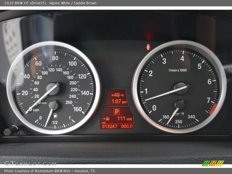  2010 X6 xDrive35i xDrive35i Gauges