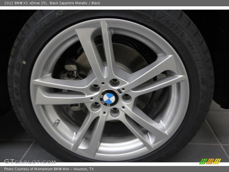 Black Sapphire Metallic / Black 2012 BMW X3 xDrive 35i