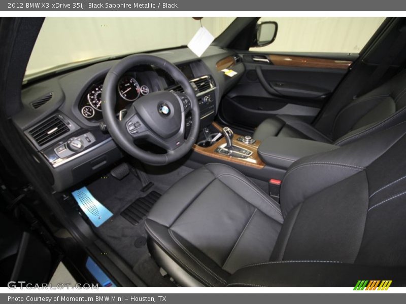 Black Sapphire Metallic / Black 2012 BMW X3 xDrive 35i