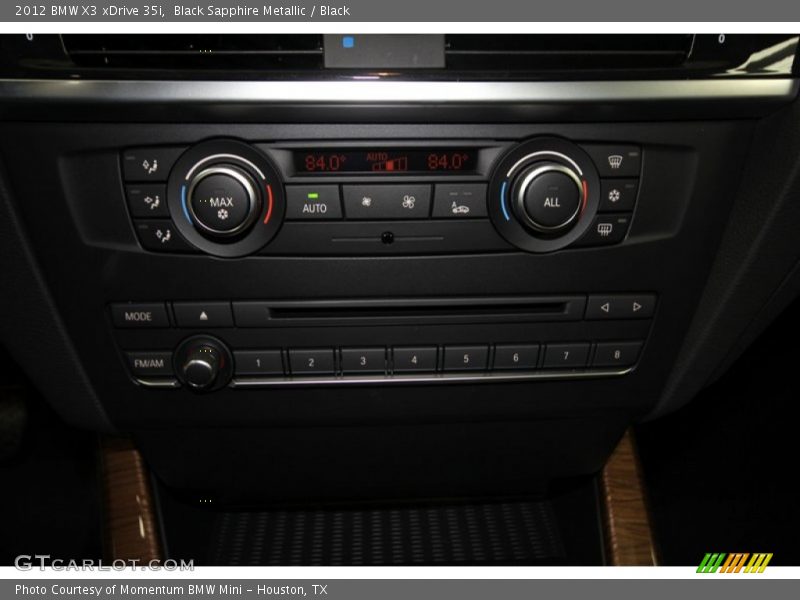 Black Sapphire Metallic / Black 2012 BMW X3 xDrive 35i