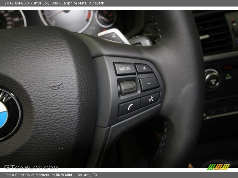 Black Sapphire Metallic / Black 2012 BMW X3 xDrive 35i