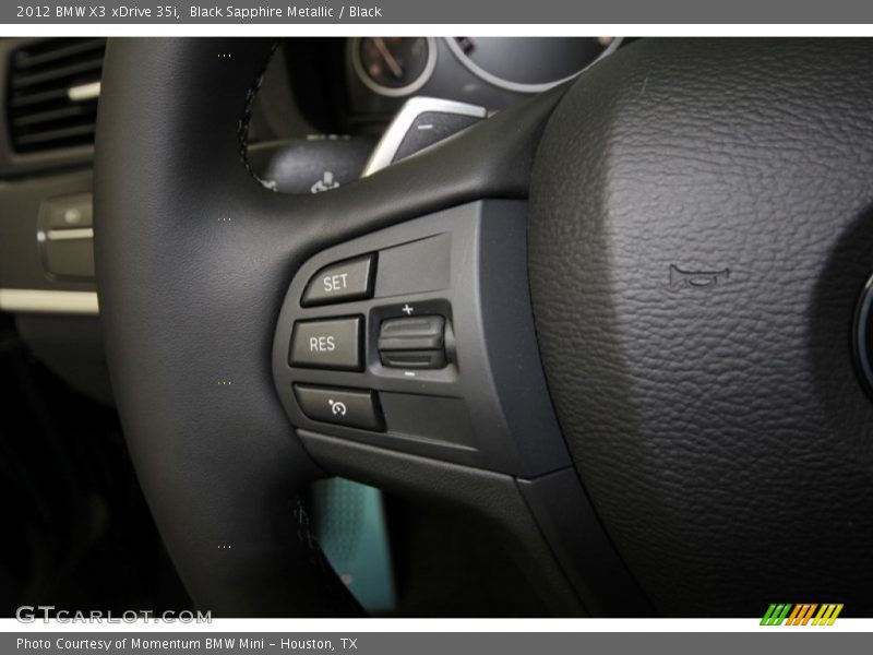 Black Sapphire Metallic / Black 2012 BMW X3 xDrive 35i