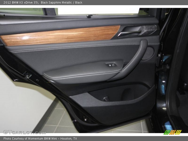 Black Sapphire Metallic / Black 2012 BMW X3 xDrive 35i