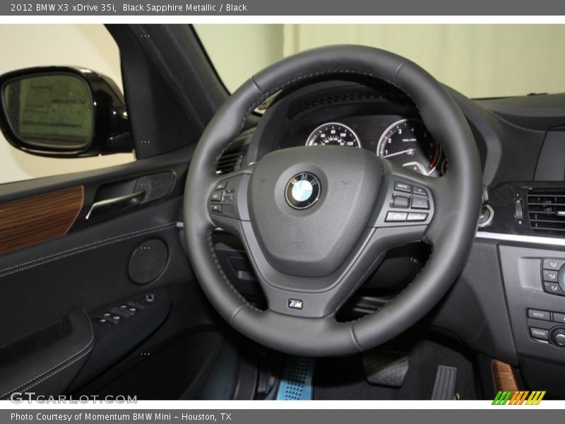 Black Sapphire Metallic / Black 2012 BMW X3 xDrive 35i