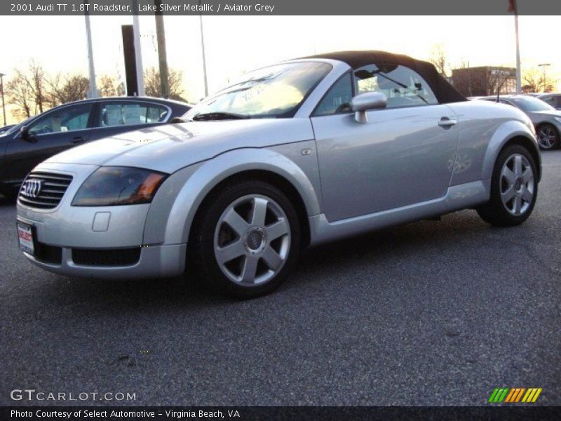 Lake Silver Metallic / Aviator Grey 2001 Audi TT 1.8T Roadster