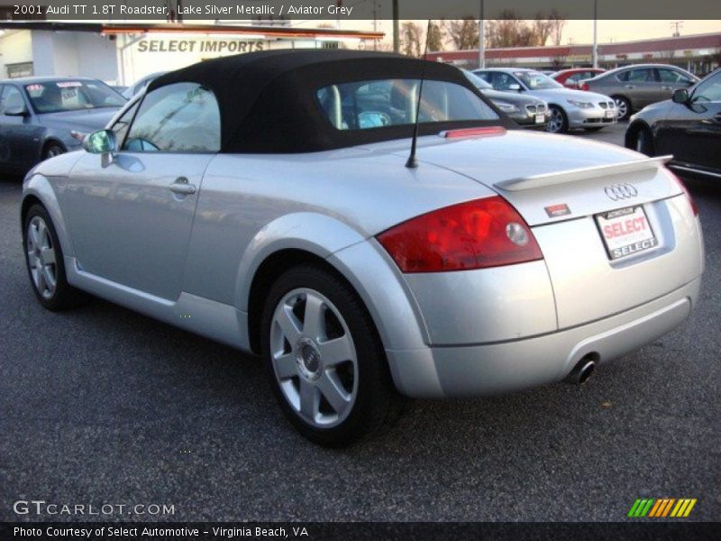 Lake Silver Metallic / Aviator Grey 2001 Audi TT 1.8T Roadster