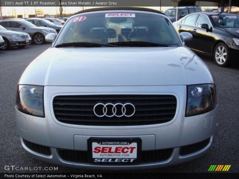 Lake Silver Metallic / Aviator Grey 2001 Audi TT 1.8T Roadster