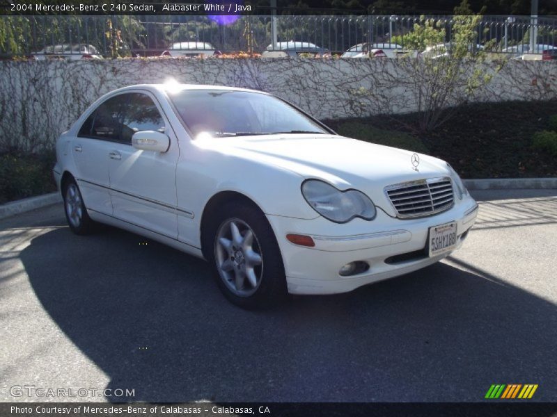 Alabaster White / Java 2004 Mercedes-Benz C 240 Sedan