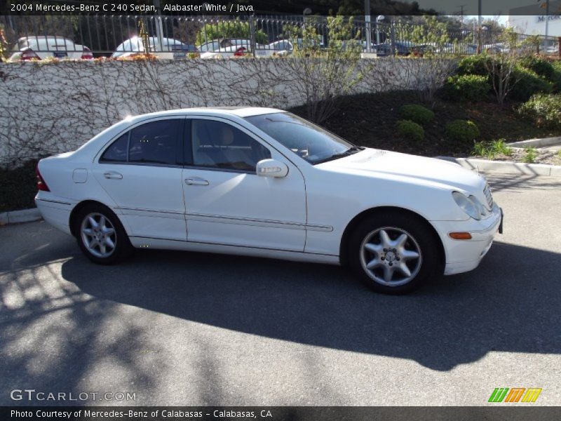 Alabaster White / Java 2004 Mercedes-Benz C 240 Sedan