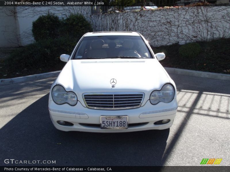Alabaster White / Java 2004 Mercedes-Benz C 240 Sedan