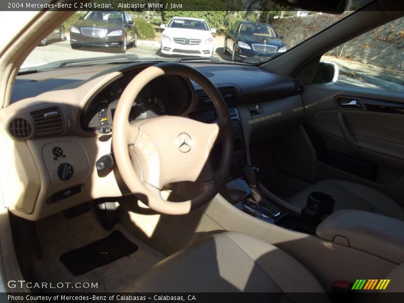 Alabaster White / Java 2004 Mercedes-Benz C 240 Sedan