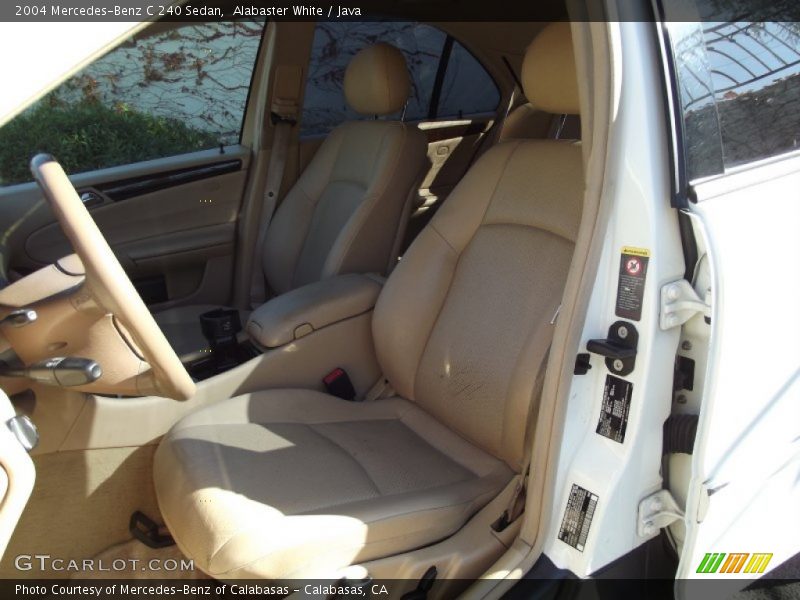 Alabaster White / Java 2004 Mercedes-Benz C 240 Sedan