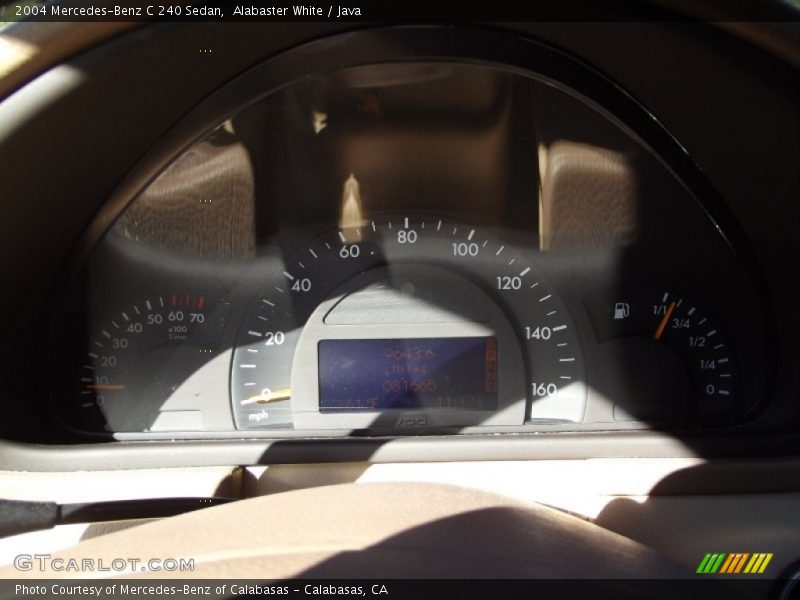 Alabaster White / Java 2004 Mercedes-Benz C 240 Sedan