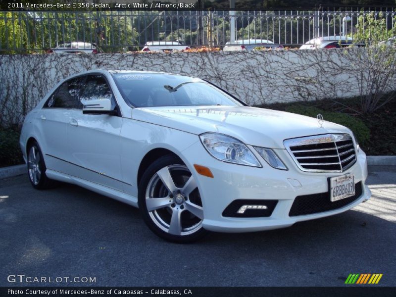 Arctic White / Almond/Black 2011 Mercedes-Benz E 350 Sedan