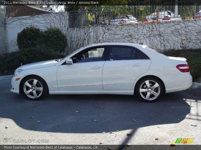 Arctic White / Almond/Black 2011 Mercedes-Benz E 350 Sedan