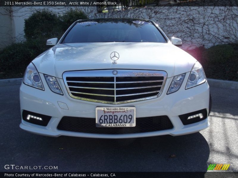 Arctic White / Almond/Black 2011 Mercedes-Benz E 350 Sedan