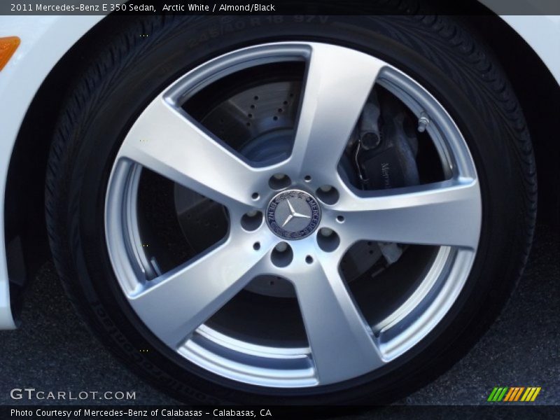 Arctic White / Almond/Black 2011 Mercedes-Benz E 350 Sedan