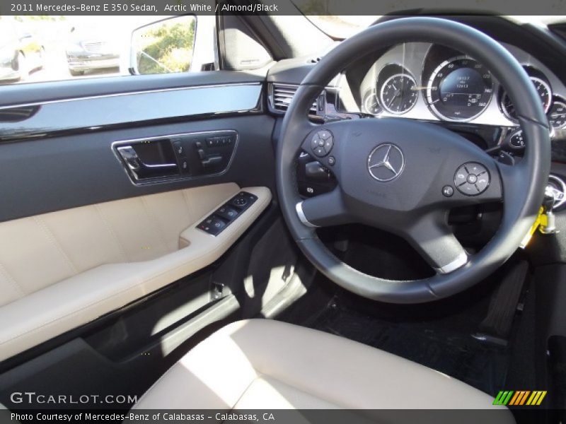 Arctic White / Almond/Black 2011 Mercedes-Benz E 350 Sedan