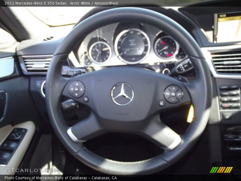 Arctic White / Almond/Black 2011 Mercedes-Benz E 350 Sedan