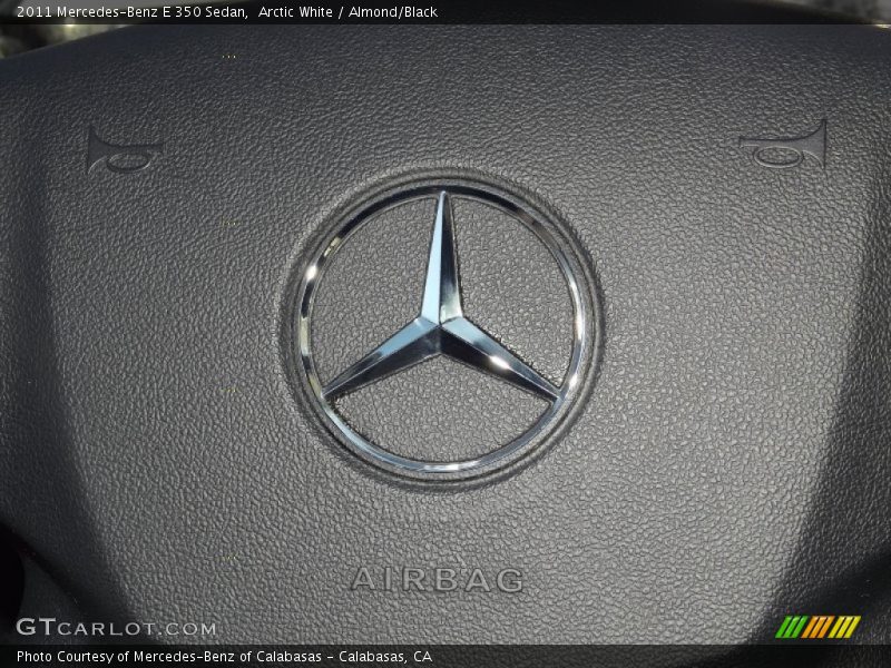 Arctic White / Almond/Black 2011 Mercedes-Benz E 350 Sedan