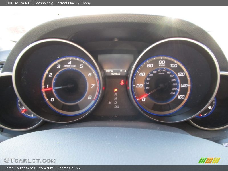 Formal Black / Ebony 2008 Acura MDX Technology
