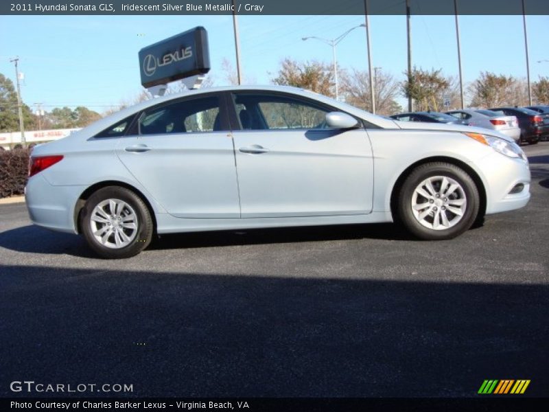 Iridescent Silver Blue Metallic / Gray 2011 Hyundai Sonata GLS